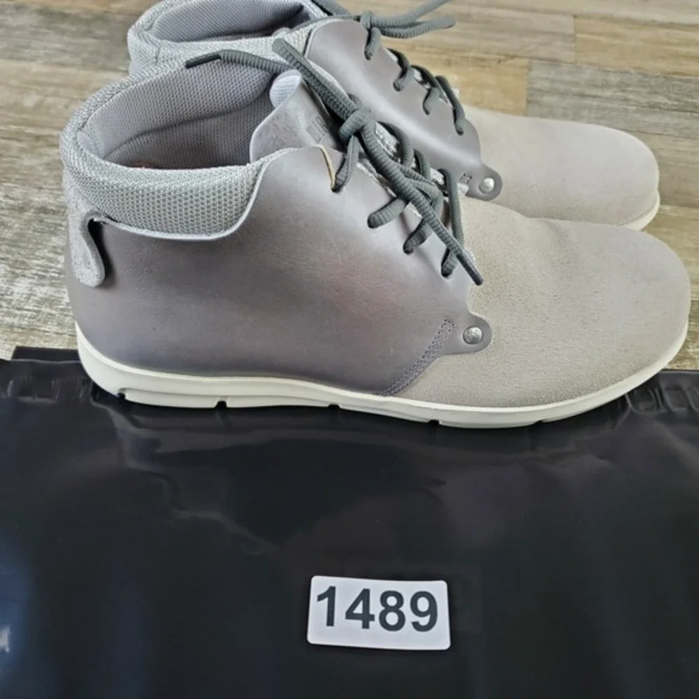 Birkenstock Estevan Unisex Shoes Sz Mens 8 / Womens 10 Off-White Lace Up Mid Top